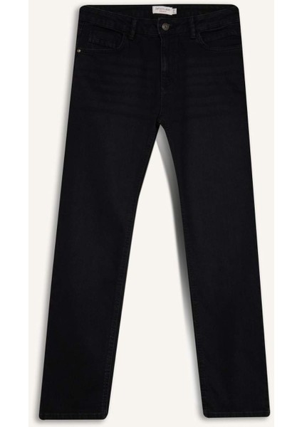 Sergio Regular Fit Normal Kalıp Normal Bel Boru Paça Siyah Jean Pantolon W6868AZ25SP