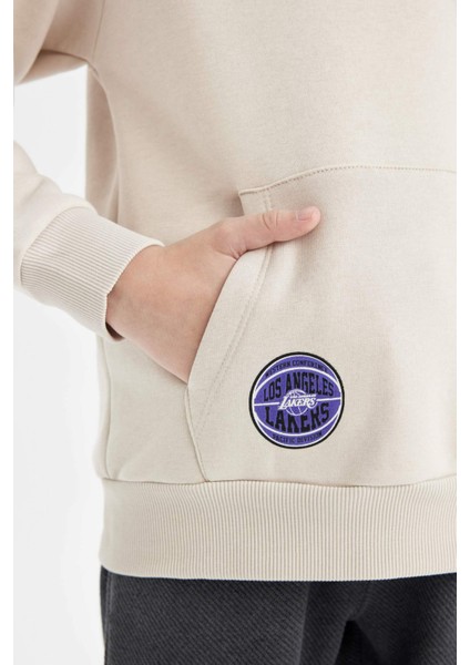 Erkek Çocuk NBA Los Angeles Clippers Kapüşonlu Sırt Baskılı Sweatshirt D3122A824AU