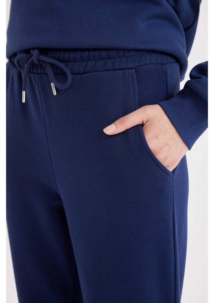 Jogger Kalın Eşofman Altı Beli Paçası Lastikli Bağcıklı Cepli V2700AZ24WN