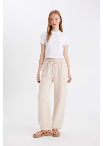 Coool Fitted Bisiklet Yaka Basic Düz Kısa Kollu Tişört Z8790AZ24AU