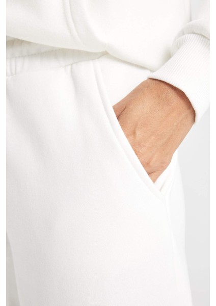 Kalın Jogger Kışlık Eşofman Altı Beli Paçası Lastikli Bağcıklı Cepli V2700AZ24WN