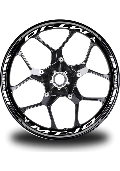 Kırmızı Yamaha R1M Takım Jant Sticker Etiket