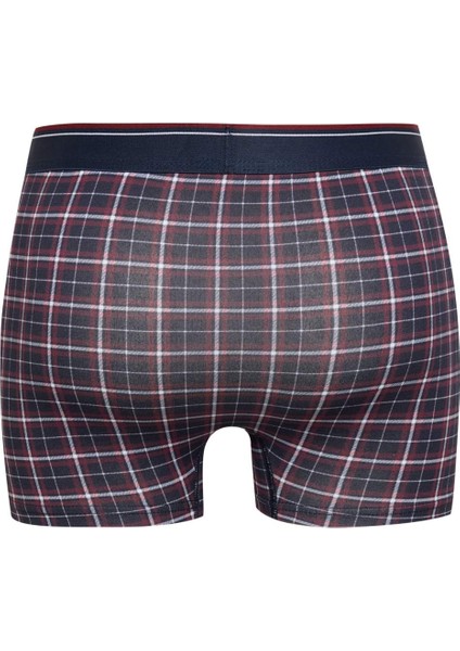 Regular Fit Kareli 3'lü Boxer D2315AX24AU