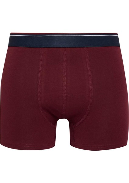 Regular Fit Kareli 3'lü Boxer D2315AX24AU
