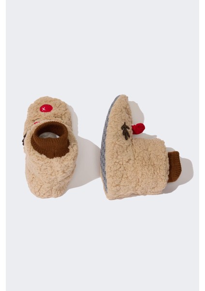 Kadın Fall in Love Yılbaşı Geyik Temalı Ev Botu Y4903AZ24WN