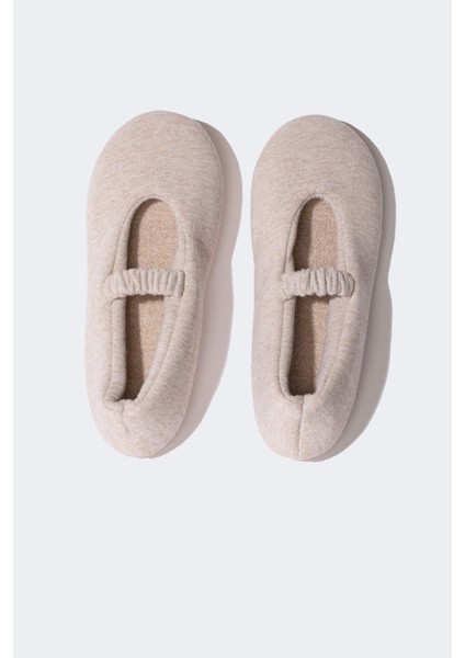 Kız Çocuk Babet Görünümlü Düz Taban Panduf D3447A824WN