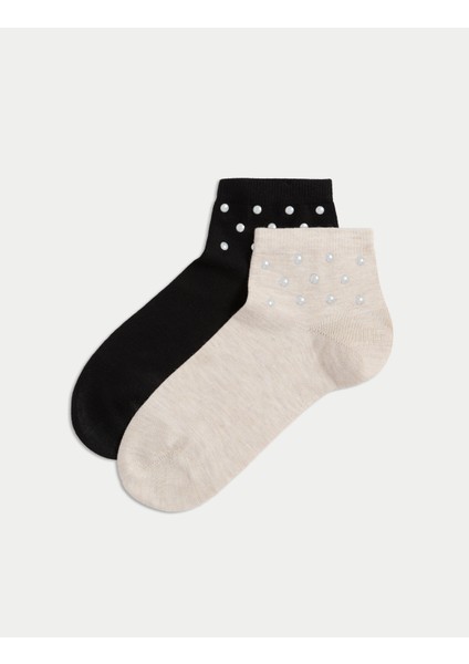 2'li Sumptuously Soft™ Süslemeli Bilek Çorabı modelleri