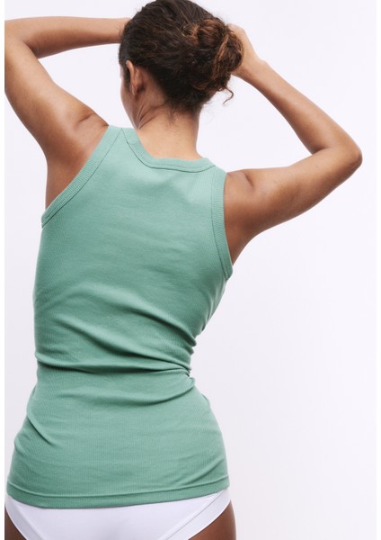 Pamuk Karışımlı Sütyen Destekli Atlet