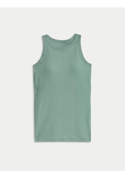 Pamuk Karışımlı Sütyen Destekli Atlet