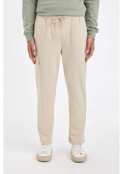Eşofman Altı Slim Fit Dar Kesim Kargo Cep Düz Paça D6090AX24AU