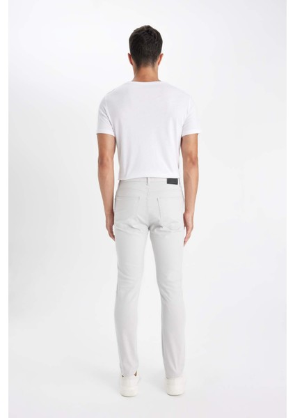 Pantolon Slim Fit Dar Kesim Cepli Dar Paça C9436AX24AU