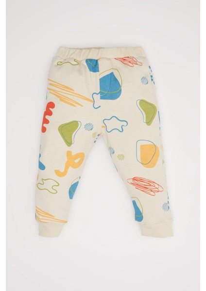 Erkek Bebek 2'li Takım Desenli İnce Sweatshirt Alt D5822A5NS