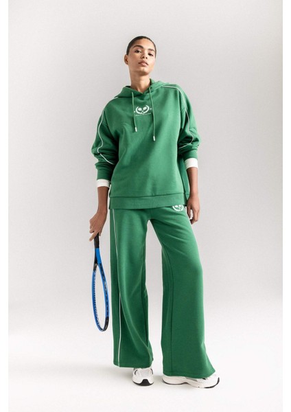 Fit Wide Leg Geniş Paça Uzun Boy Sporcu Eşofman Altı D1705AX24AU