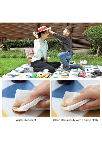 Piknik Örtüsü, 300 x 200 Cm, Büyük, Kamp Örtüsü, Park, Bahçe, Plaj Için, Su Geçirmez, Makin fırsatları