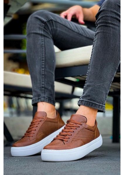 First Edition Premium Erkek Günlük Sneaker Taba indirimleri