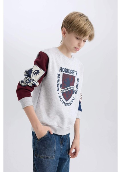 Erkek Çocuk Harry Potter Bisiklet Yaka Sweatshirt D4258A8NS