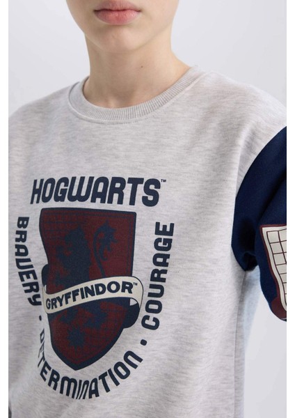 Erkek Çocuk Harry Potter Bisiklet Yaka Sweatshirt D4258A8NS