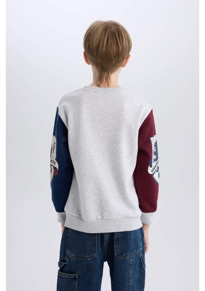 Erkek Çocuk Harry Potter Bisiklet Yaka Sweatshirt D4258A8NS