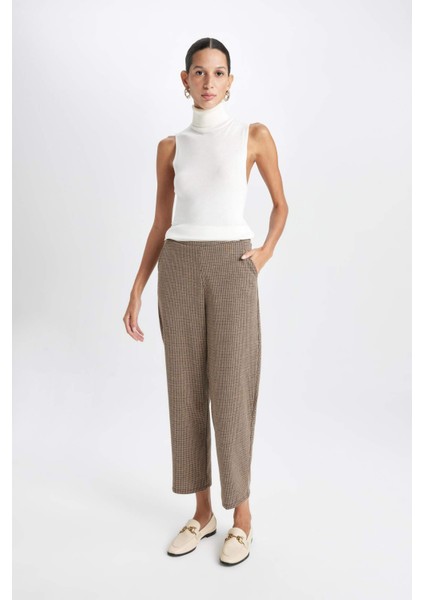 Jogger Pantolon Desenli Cepli Beli Lastikli T4089AZ24AU