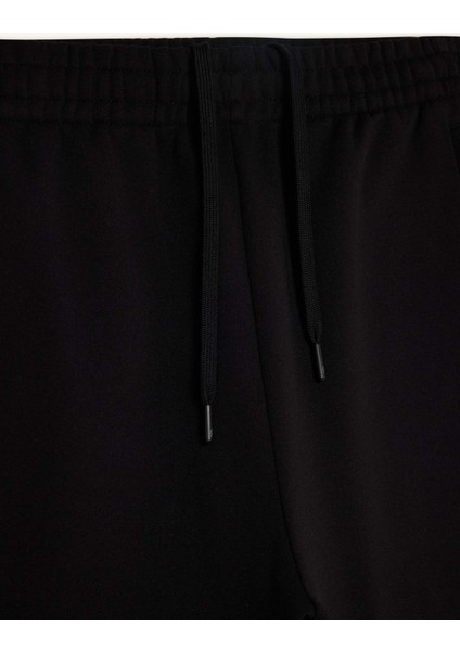 Fit Kalın Jogger Eşofman Altı Standart Fit Cepli Sporcu Beli Lastikli