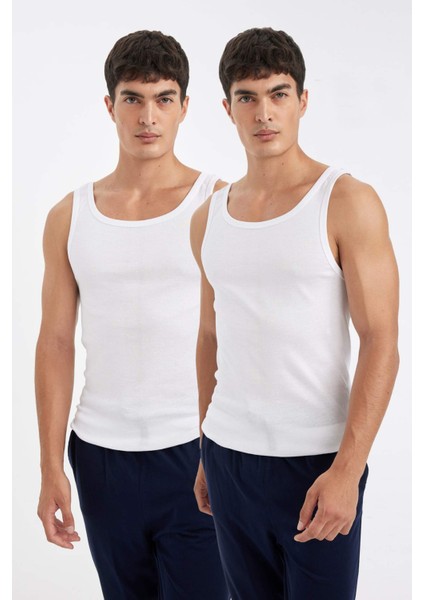 Slim Fit Dar Kesim Ribana 2'li Atlet Y9056AZ24WN