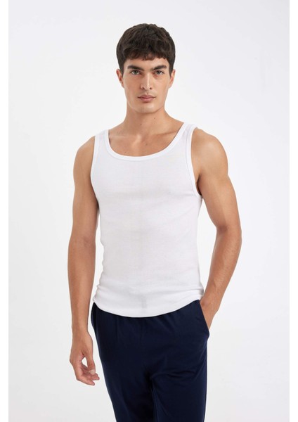 Slim Fit Dar Kesim Ribana 2'li Atlet Y9056AZ24WN