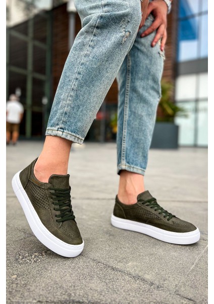 First Edition Premium Erkek Günlük Sneaker Haki modelleri