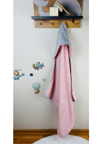 % 100 Pamuk Bebek Havlu Kundak Çocuk Banyo Havlusu 75X75 cm