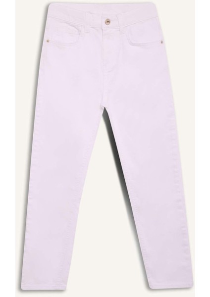 Erkek Çocuk Straight Fit Düz Paça Basic Düz Jean Pantolon B5616A825SM
