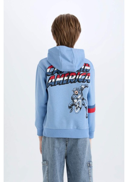 Erkek Çocuk Marvel Avengers Kapüşonlu Sweatshirt D4717A8NS