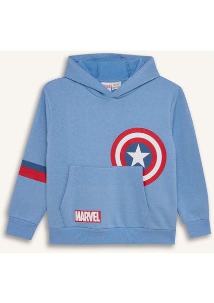 Erkek Çocuk Marvel Avengers Kapüşonlu Sweatshirt D4717A8NS