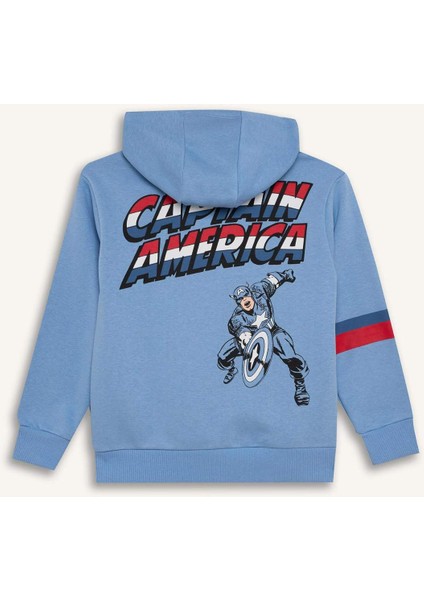 Erkek Çocuk Marvel Avengers Kapüşonlu Sweatshirt D4717A8NS