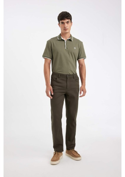 New Regular Fit Polo Yaka Kısa Kollu Pike Tişört D5993AX24SM