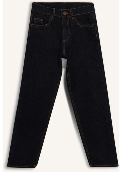 Erkek Çocuk Straight Fit Düz Paça Jean Pantolon D6474A825SM