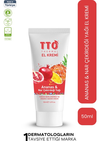 Thermal El Kremi – Ananas & Nar Çekirdeği Yağı (50 Ml)