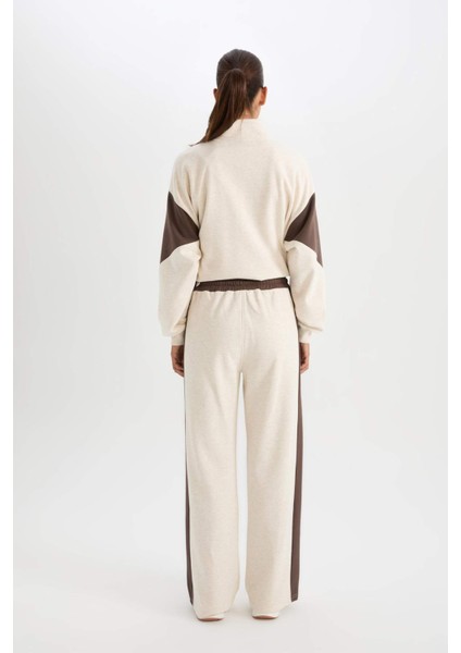 Fit NBA Wordmark Kalın Eşofman Altı Wide Leg Geniş Bol Paça Cepli Standart Boy D0686AX24AU