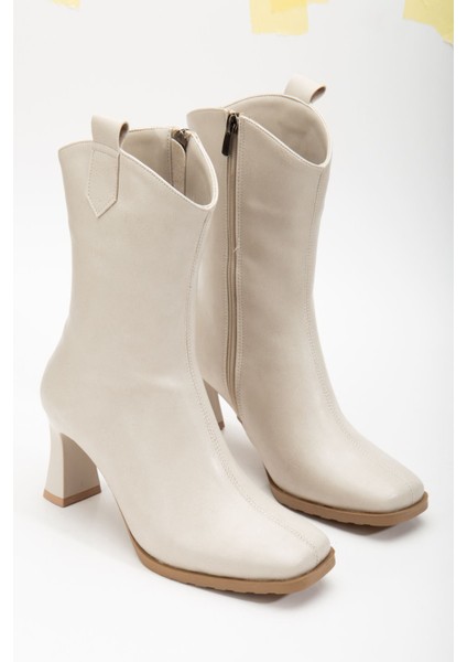 Dina Topuklu Deri Bot Siyah fırsatları