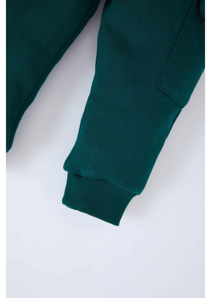 Erkek Bebek Yılbaşı Temalı Beli Lastikli Eşofman Altı D6731A524WN