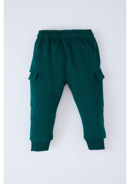 Erkek Bebek Yılbaşı Temalı Beli Lastikli Eşofman Altı D6731A524WN