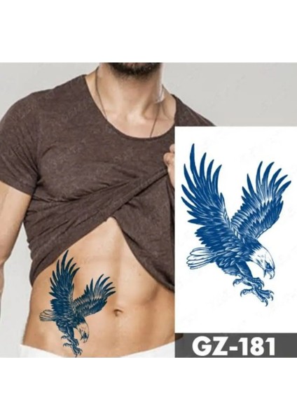 Geçici Kartal Dövme 30 Gün 1 Ay Kalıcı fırsatları