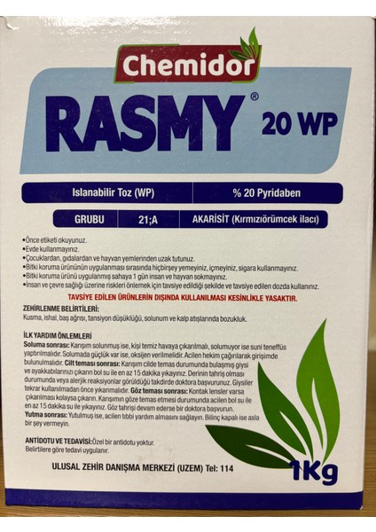 Rasmi 1 kg Bit Pire Kene Örümcek Ilacı
