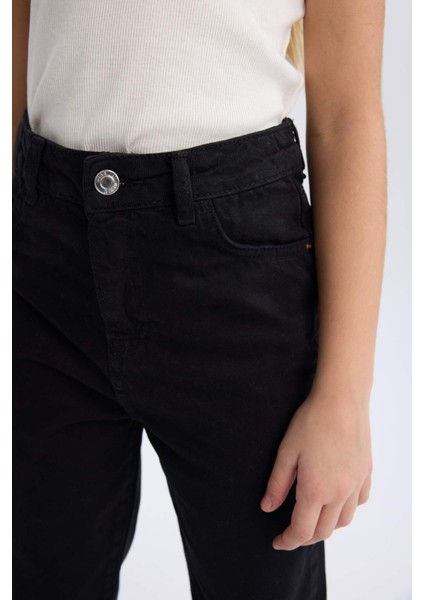 Kız Çocuk Mom Fit Standart Paça Jean Pantolon D5438A824WN