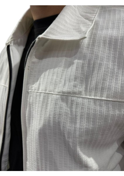 Erkek Keten Ceket Cepli Beyaz modelleri