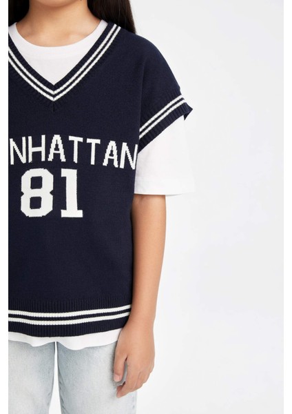 Kız Çocuk Triko Süveter D6761A8NS