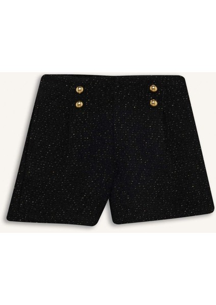 Kız Çocuk Pamuklu Parlak Kumaş Şort D6116A824WN