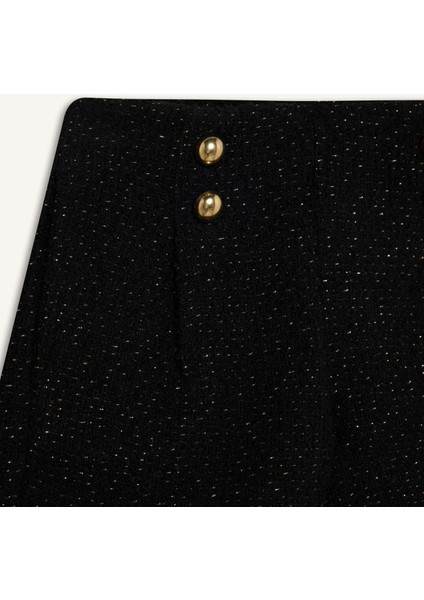 Kız Çocuk Pamuklu Parlak Kumaş Şort D6116A824WN