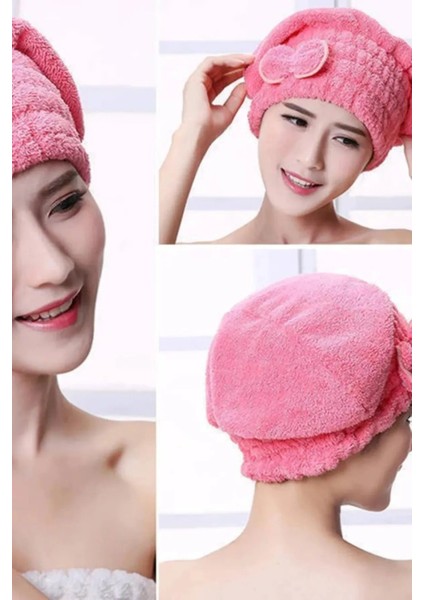 1 Adet Standart Mikrofiber Lastikli Banyo Saç Bonesi Havlusu fırsatları