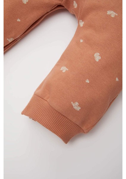 Kız Bebek Yenidoğan Baskılı Uzun Kollu Tulum D6016A524WN