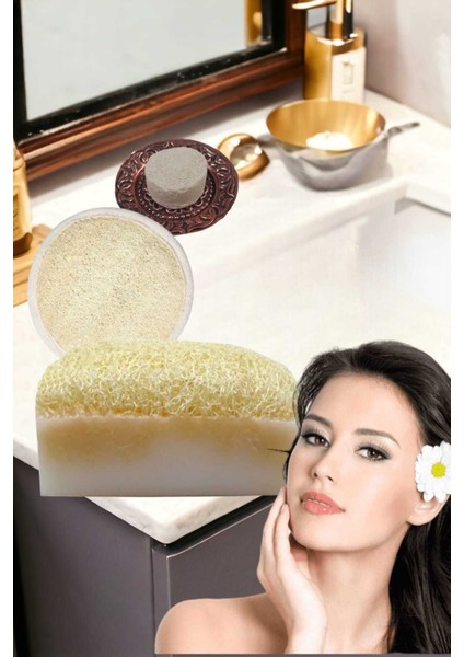 3'lü Gözenek Temizleme Leke Ölü Deri Peeling Ruşur Taşı Masaj Etkili Lifli Eşek Sütlü fiyatları