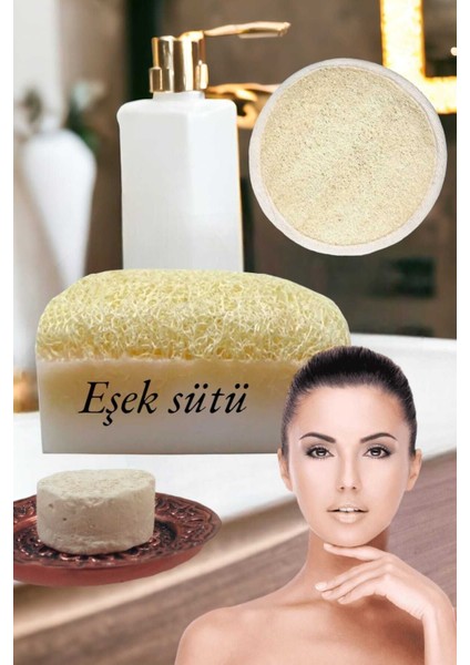 3'lü Gözenek Temizleme Leke Ölü Deri Peeling Ruşur Taşı Masaj Etkili Lifli Eşek Sütlü fırsatları